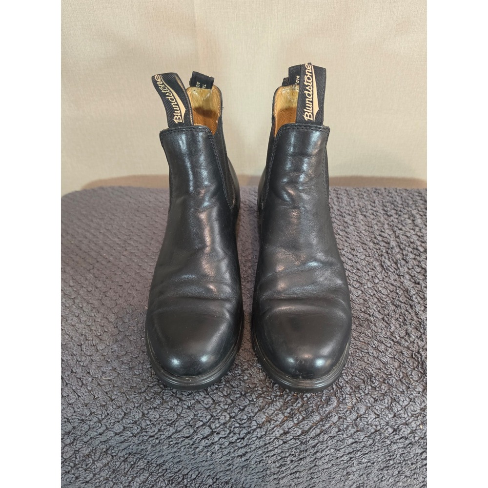 Blundstone Women Series High Top Black Leather Chelsea Boots 1671 Size 8 US